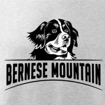 Bernese mountain - hlava a nápis