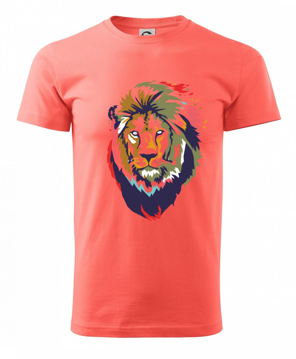 Hlava leva kreslená jednoduchá Hlava leva kreslená jednoduchá