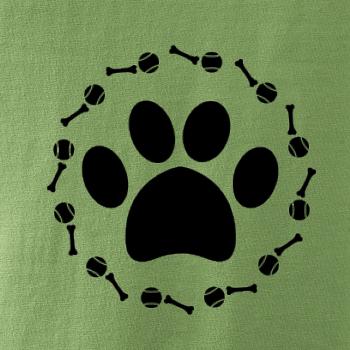 Labka lopta kosť pes