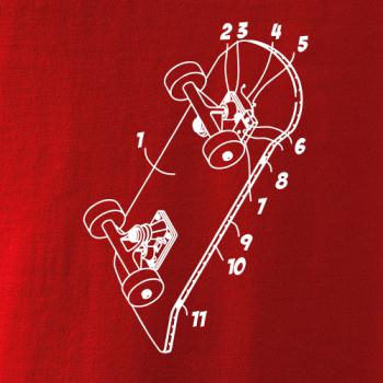 Skateboard nákres dosky Skateboard nákres dosky