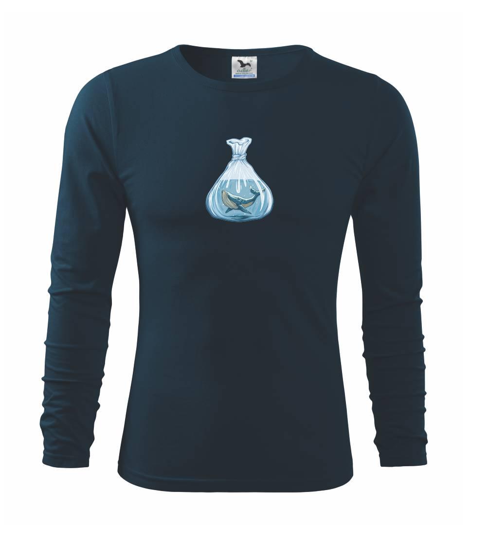 Potápačské tričká - Veľryba vo vrecúšku - Tričko s dlhým rukávom FIT-T long sleeve