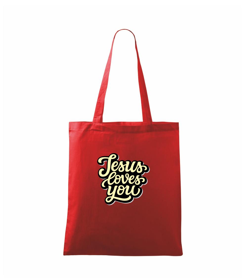 Jesus loves you - písané písmo