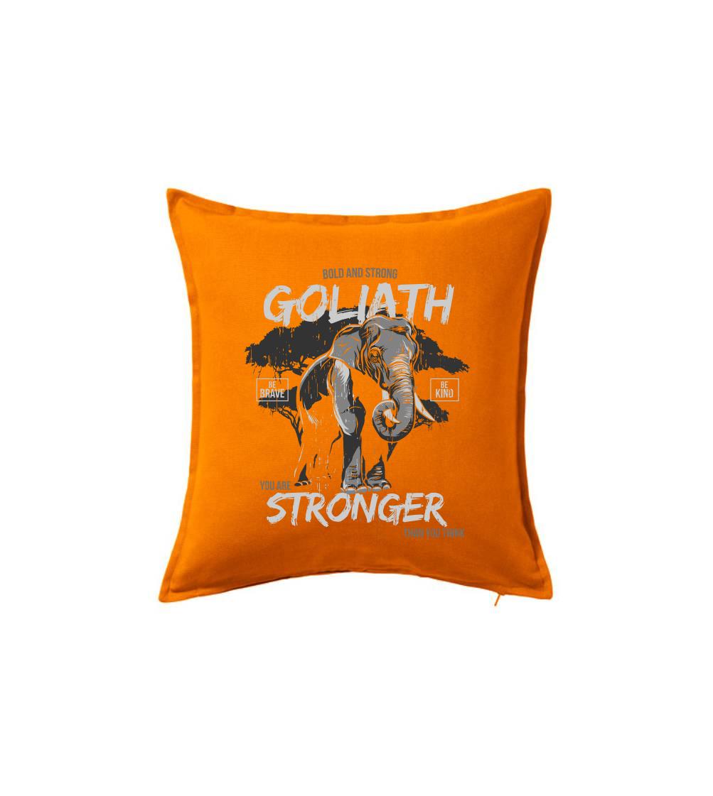 Tričká so zvieratami - Elephant goliath - Vankúš 50x50