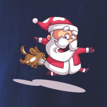 Santa so zahryznutým psom