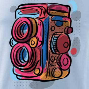 Foťák farebný - dve šošovky