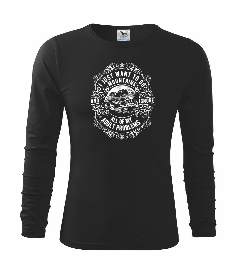 Trička pre cestovateľov - I Want to Go Mountains - Tričko detské Long Sleeve