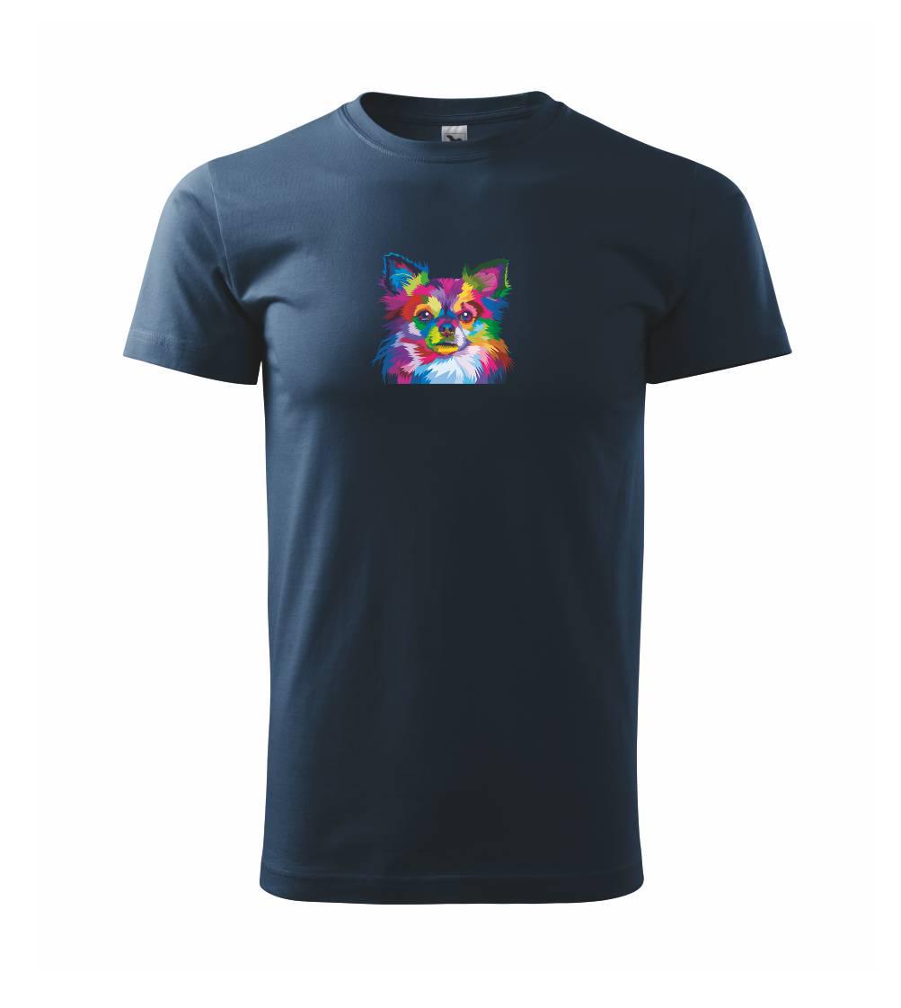 Čivava - Čivava farebná - Tričko extra veľké  (5-8XL)