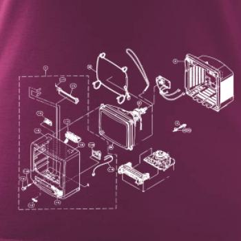 Nákres starý CRT televízor