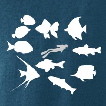 Potápač ryby štvorec