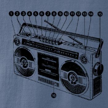 Nákres starý magnetofón