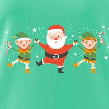 Tancujúci Santa a dvaja škriatkovia Tancujúci Santa a dvaja škriatkovia