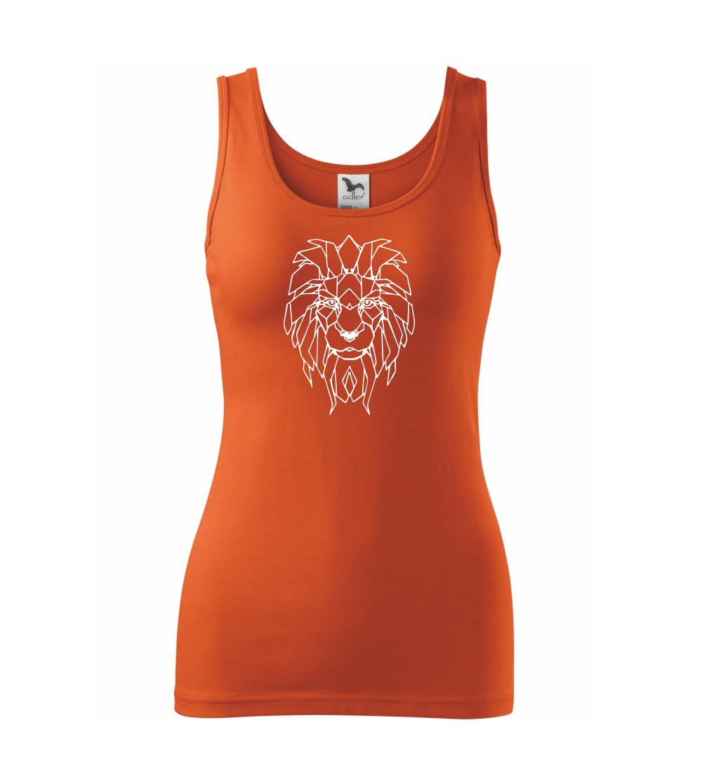 Geometrické zvieratá - Geometria - lev tvár - Dámske tielko