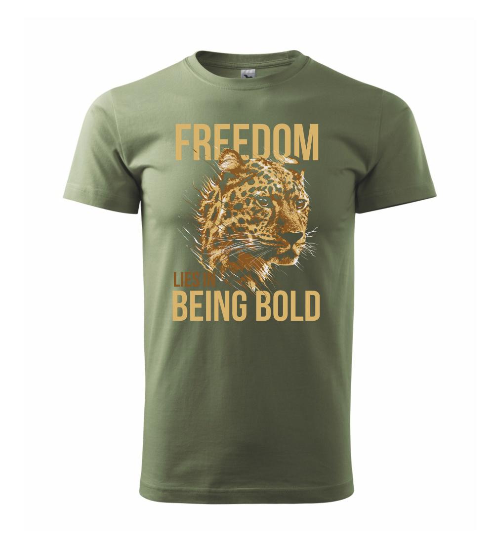 Tričká so zvieratami - Leopard bold - Klasické pánske tričko vyššej gramáže