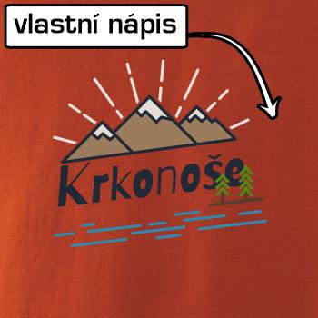 Kreslené hory - vlastné nápis