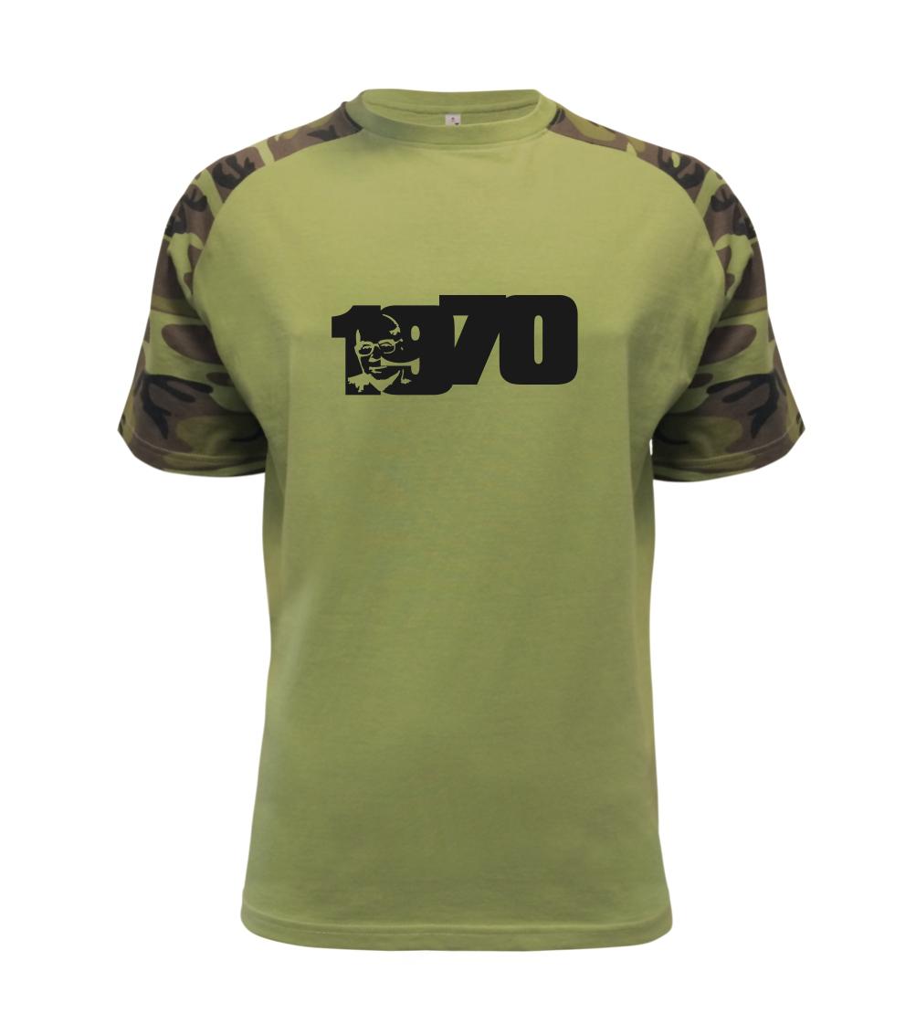 Trička s ročníkom 1970 - Husákovo dieťa - 1970 - Raglan Military