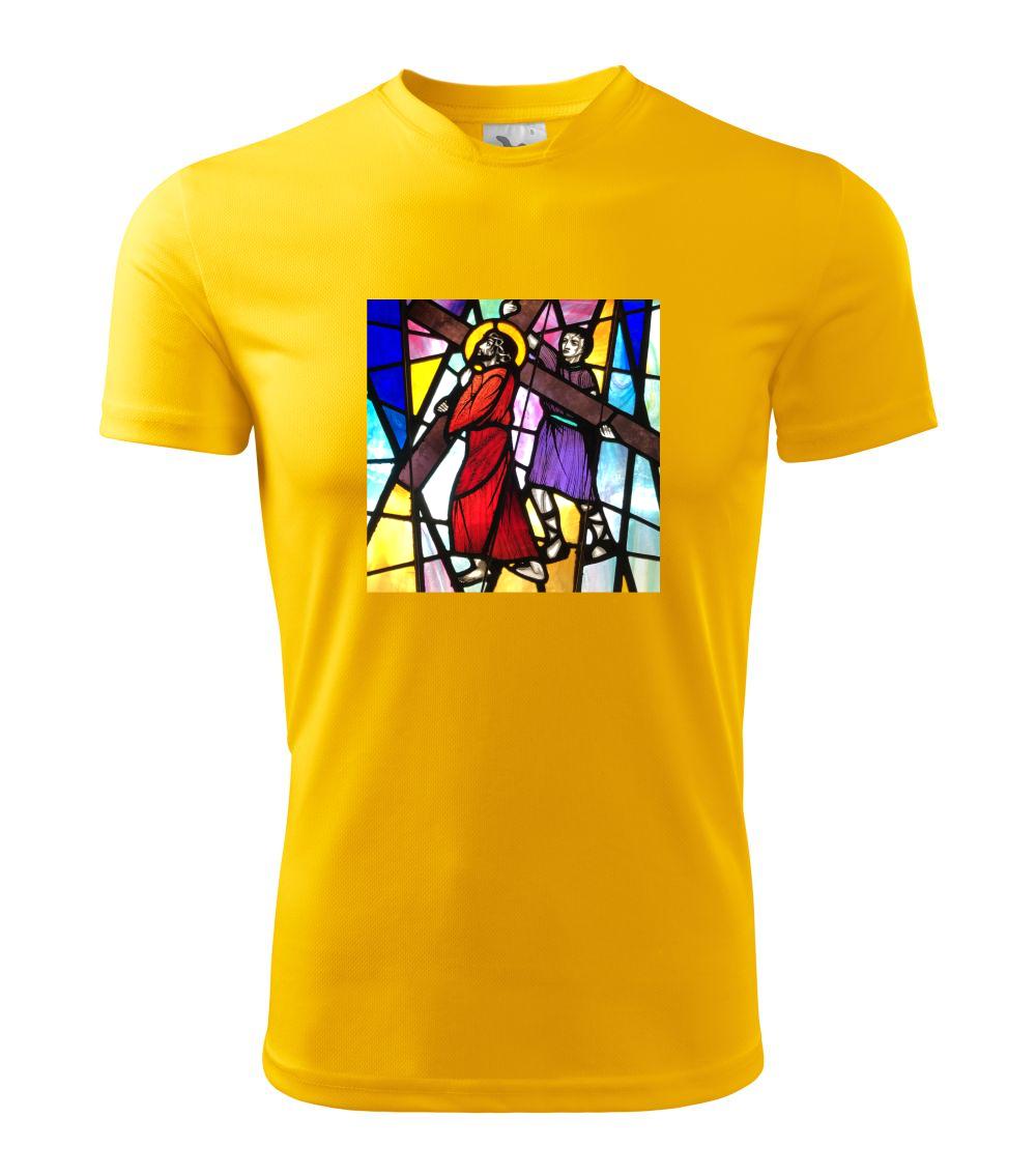 Vitráž - Ježiš a kríž Vitráž - Ježiš a kríž