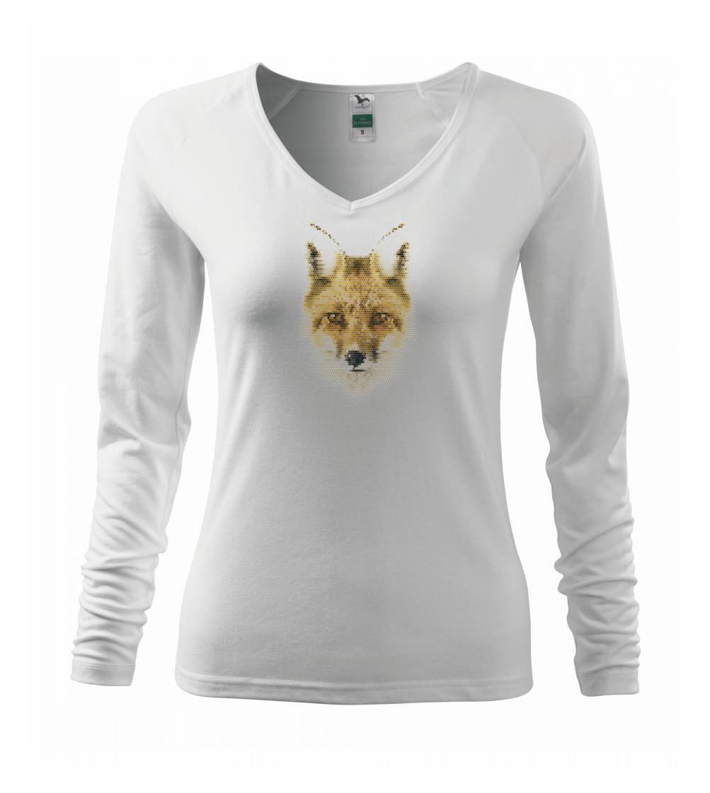 Tričká so zvieratami - Mozaika líška - Tričko dámske Elegance