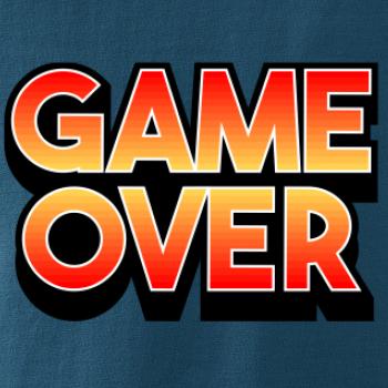 Game over - nápis farebný
