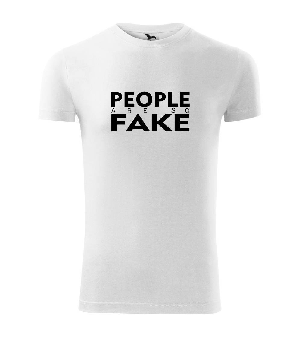 Ostatné nápisy - Fake people - Viper FIT - Pánske zúžené tričko