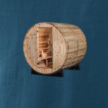 Vonkajšia sauna z boku