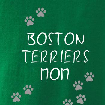 Boston Teriers mom Bostonský teriér (reflexné  tlapky)