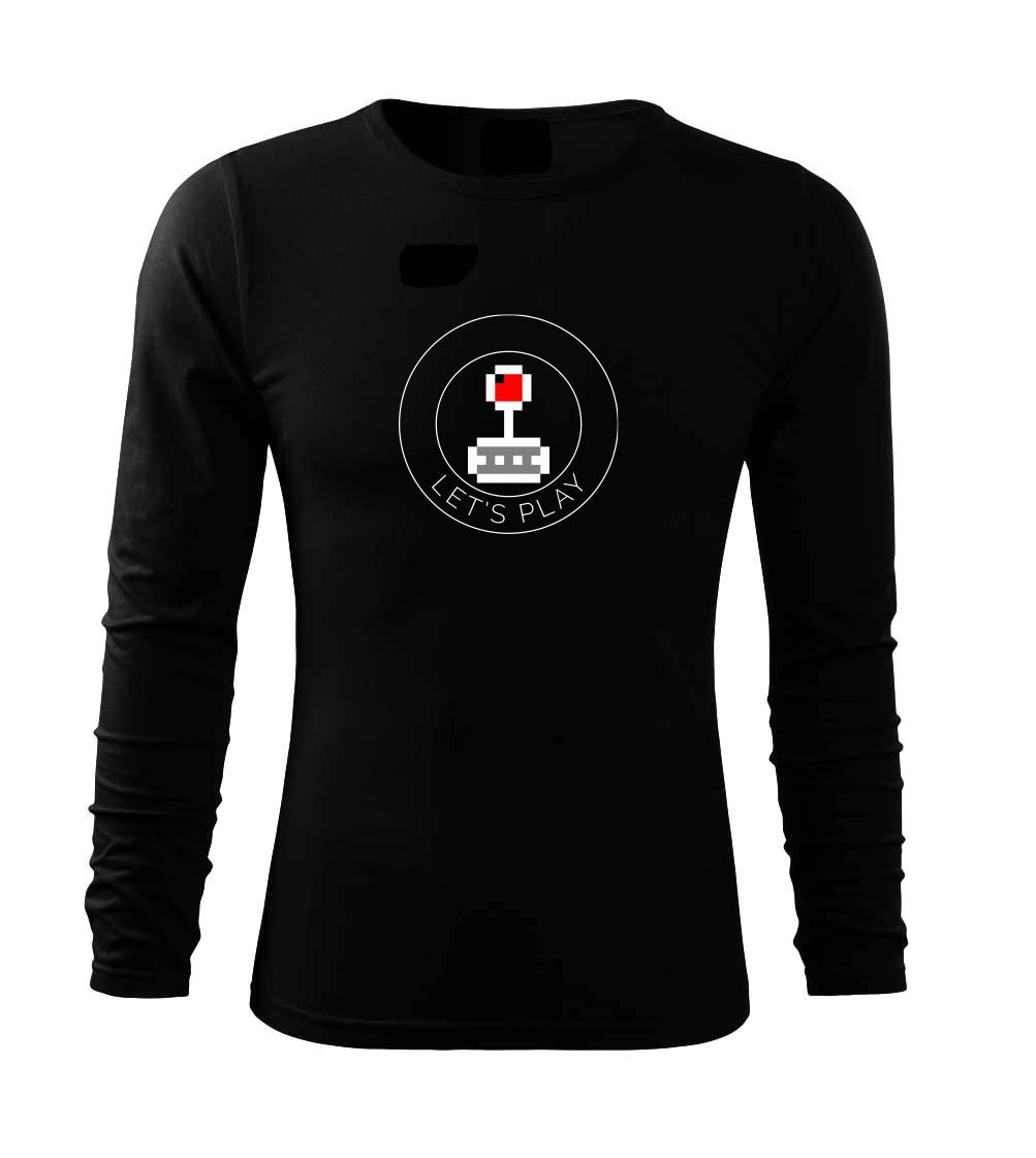 Tričká pre ajťákov - Gamer - let 's play guľatý - Tričko s dlhým rukávom FIT-T long sleeve