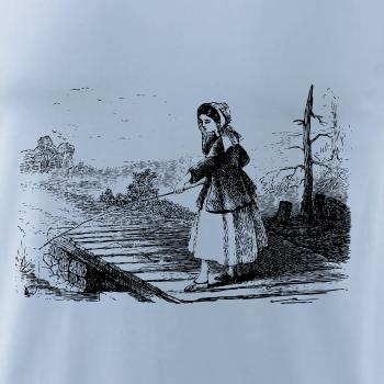 Kreslené dievča na rybách Kreslené dievča na rybách