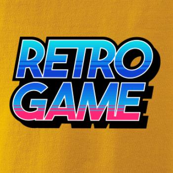 Retro game nápis farebný