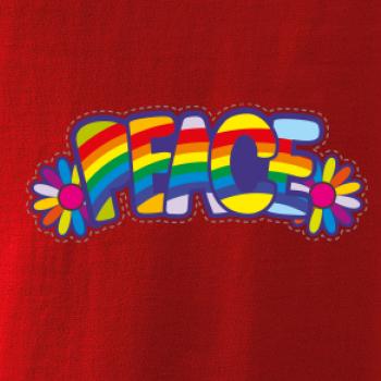 Peace nápis dúhový Peace nápis dúhový