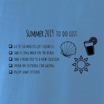 Summer 2019 to do list