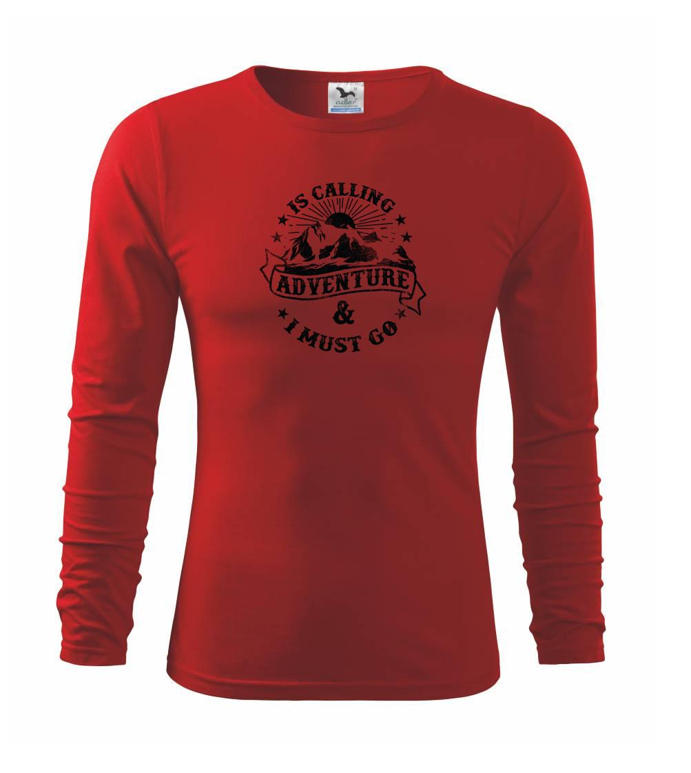 Trička pre cestovateľov - Is Calling adventure - Tričko detské Long Sleeve