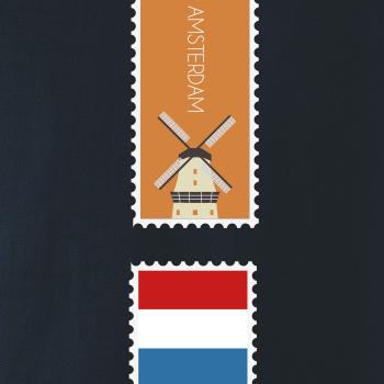 Amsterdam známka farebná