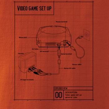 Nákres TV video hra guľatá