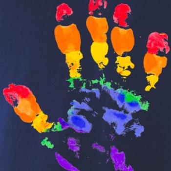 LGBT hand print