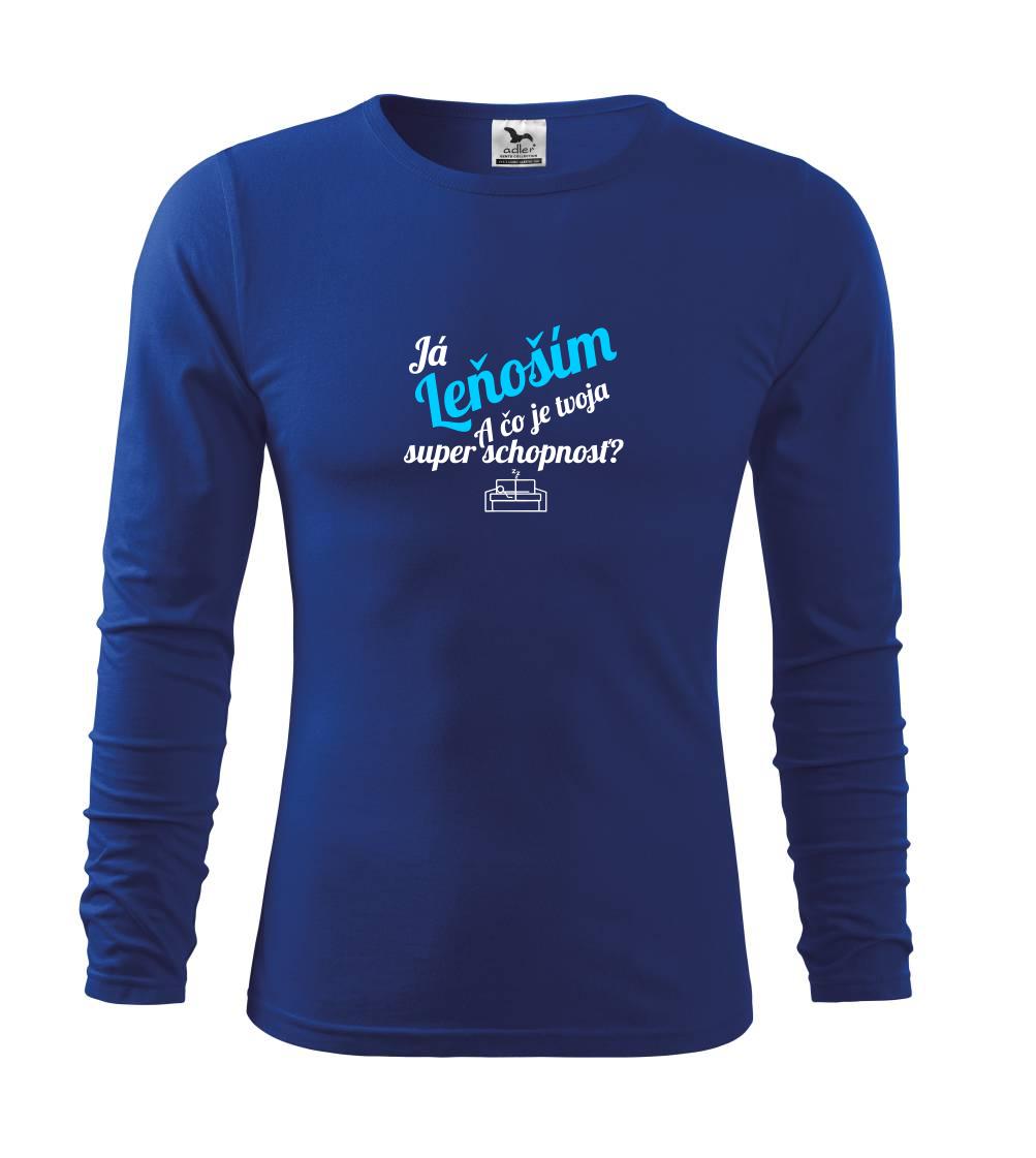Já leňoším - tvoja super schopnosť - šikmý - Tričko detské Long Sleeve