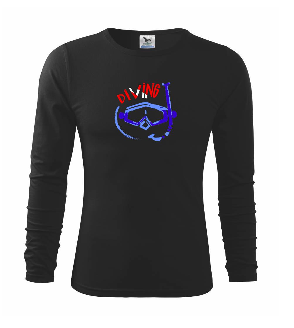 Potápačské tričká - Diving okuliare šnorchel - Tričko detské Long Sleeve