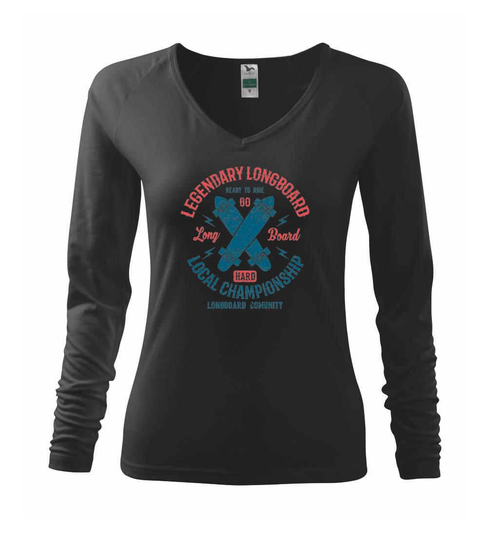 Longboard a Skatebord - Legendary Longboard - Tričko dámske Elegance