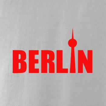 Berlin nápis veža Berliner Fernsehturm