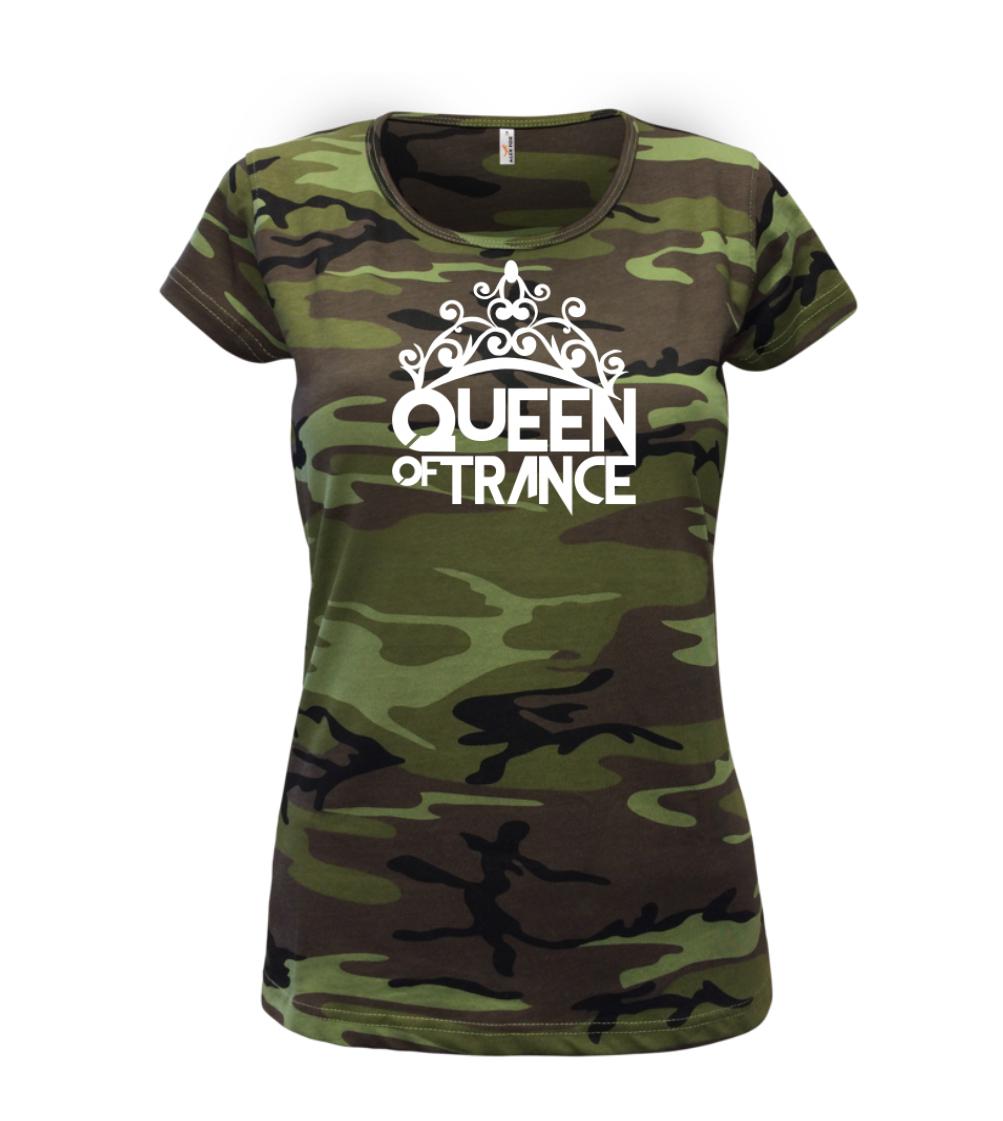 Hudobné tričká - Queen of Trance - Dámske maskáčové tričko