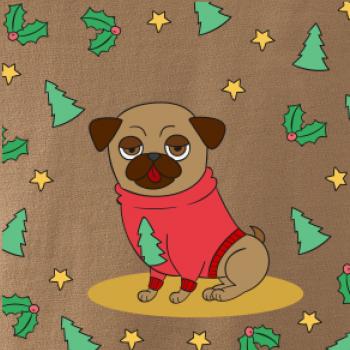 Vianočný mops Vianočný mops