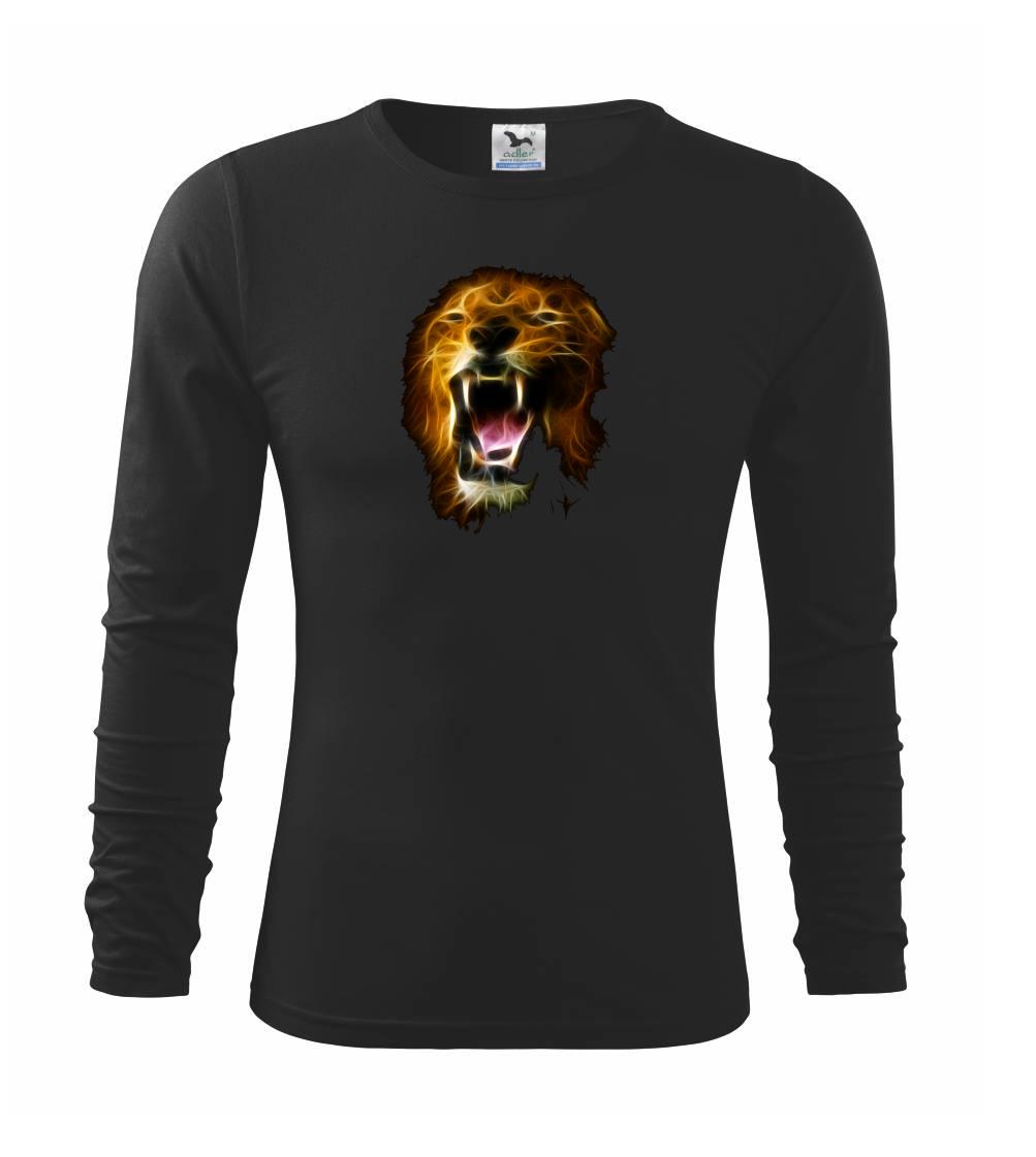 Tričká so zvieratami - Lev žiariaci - Tričko detské Long Sleeve