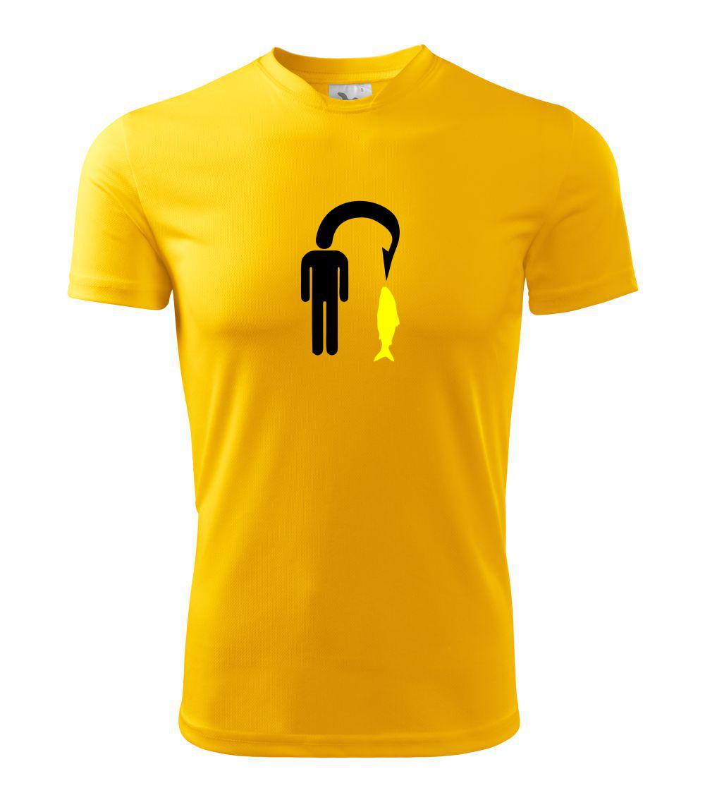 Tričká pre rybárov s potlačou - Rybárčenie - Človek na háčiku - Pánske tričko Fantasy športové