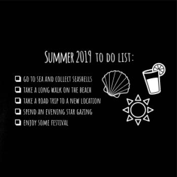 Summer 2019 to do list