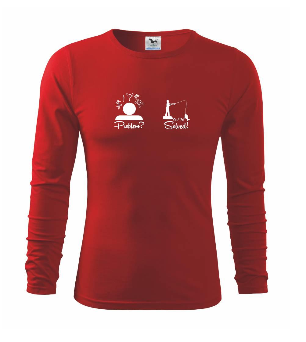Tričká Problem Solved - Problem? Solved! - Rybárčenie - Tričko detské Long Sleeve