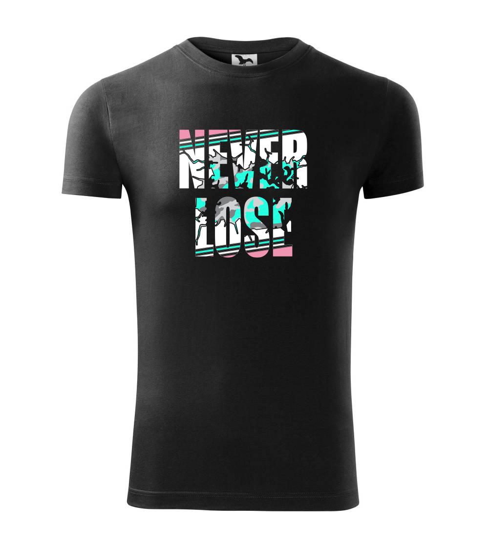 Tričká pre bežcov - Never lose - Viper FIT - Pánske zúžené tričko