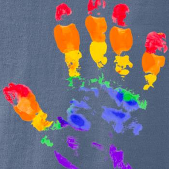 LGBT hand print LGBT hand print