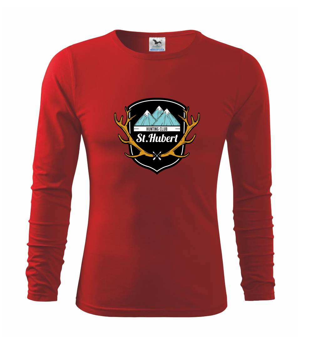 Tričká pre poľovníkov a drevorubačov - Erb - St. Hubert - Tričko detské Long Sleeve