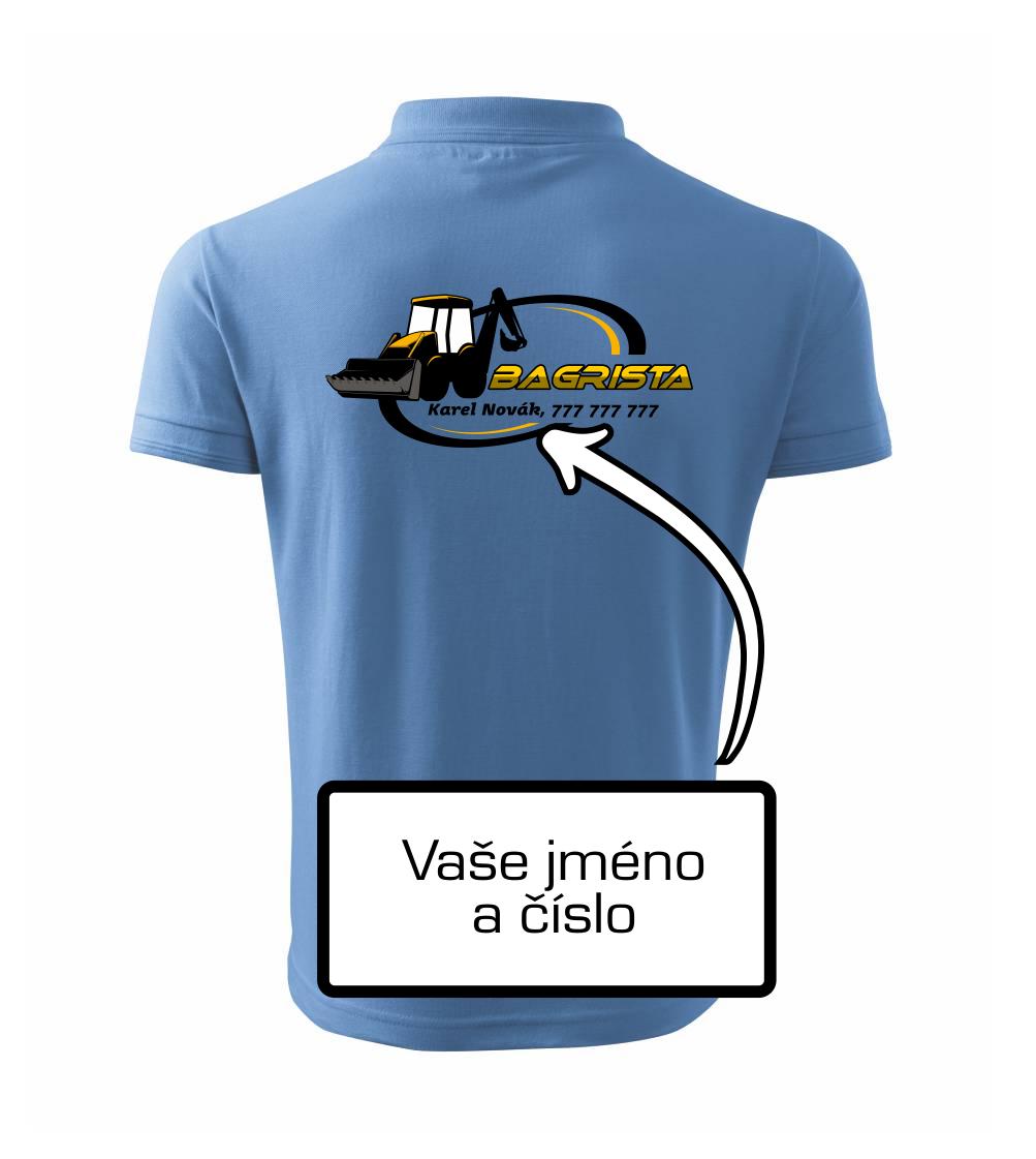 Bagrista v kruhu - vlastný nápis Bagrista v kruhu - vlastný nápis