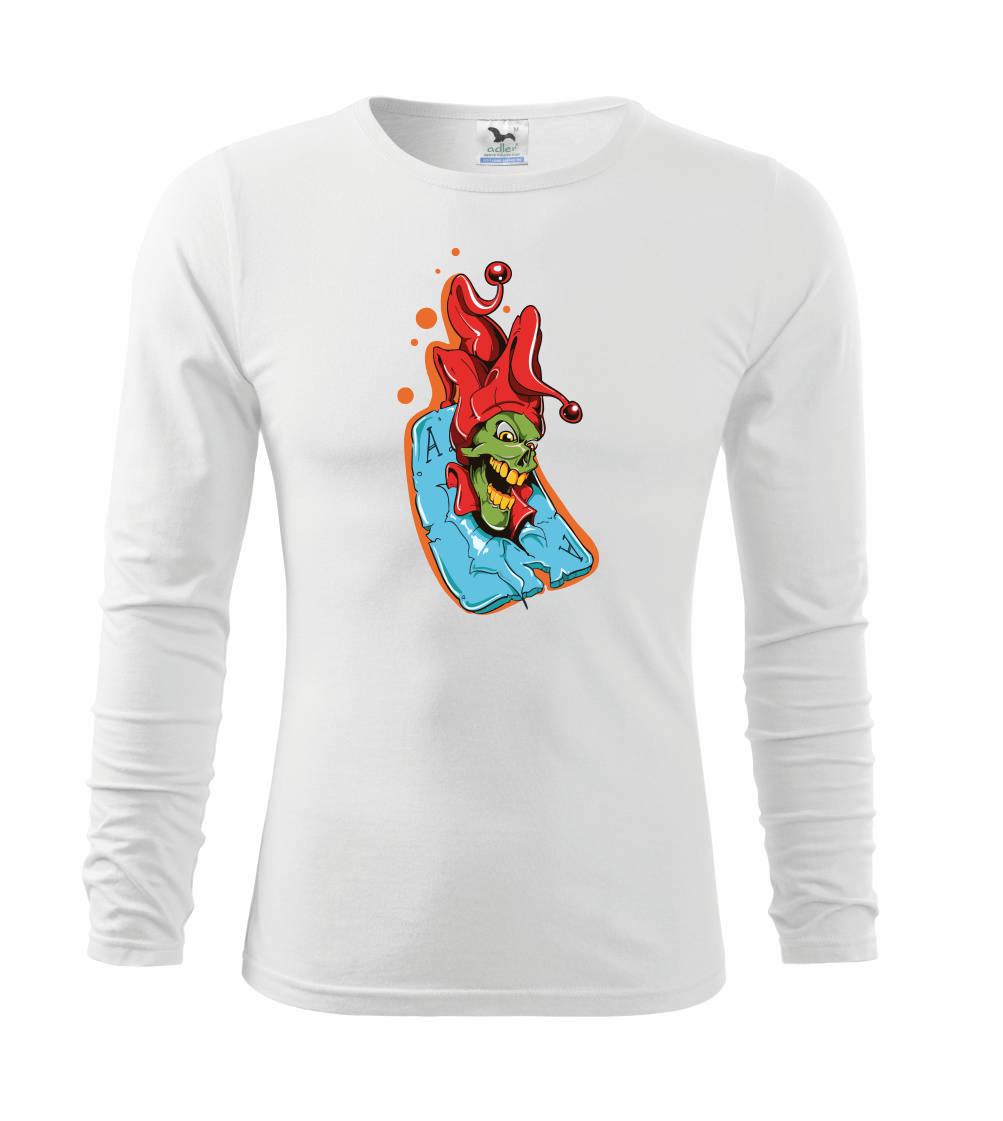 Poker tričká - Poker - Joker v esu - Tričko detské Long Sleeve