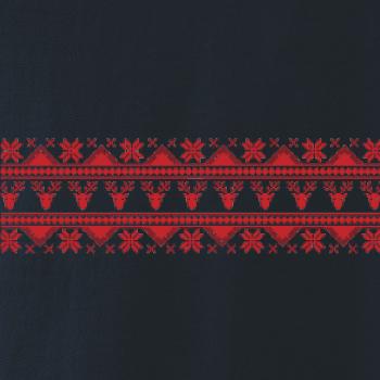 Vianočný vzor - jeleň a vločka